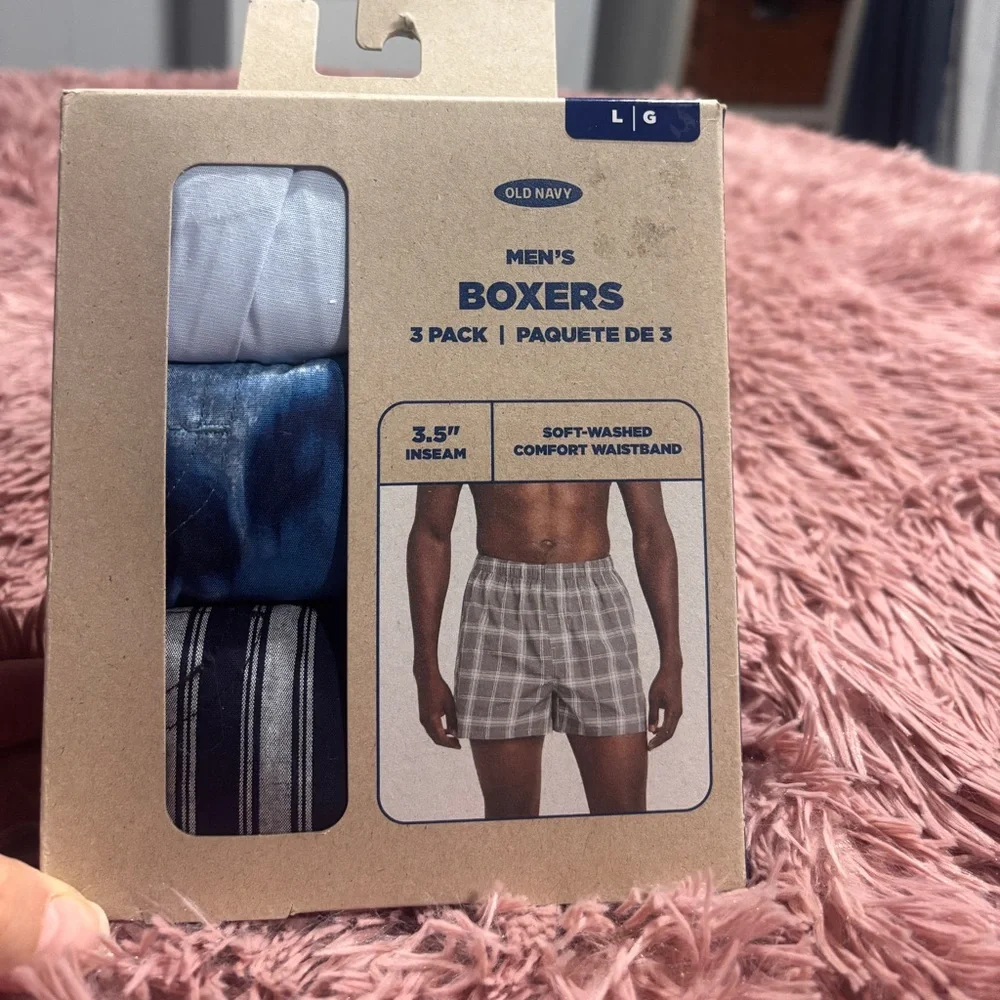 Old Navy Boxers 3-Pack - White, Blue, Black