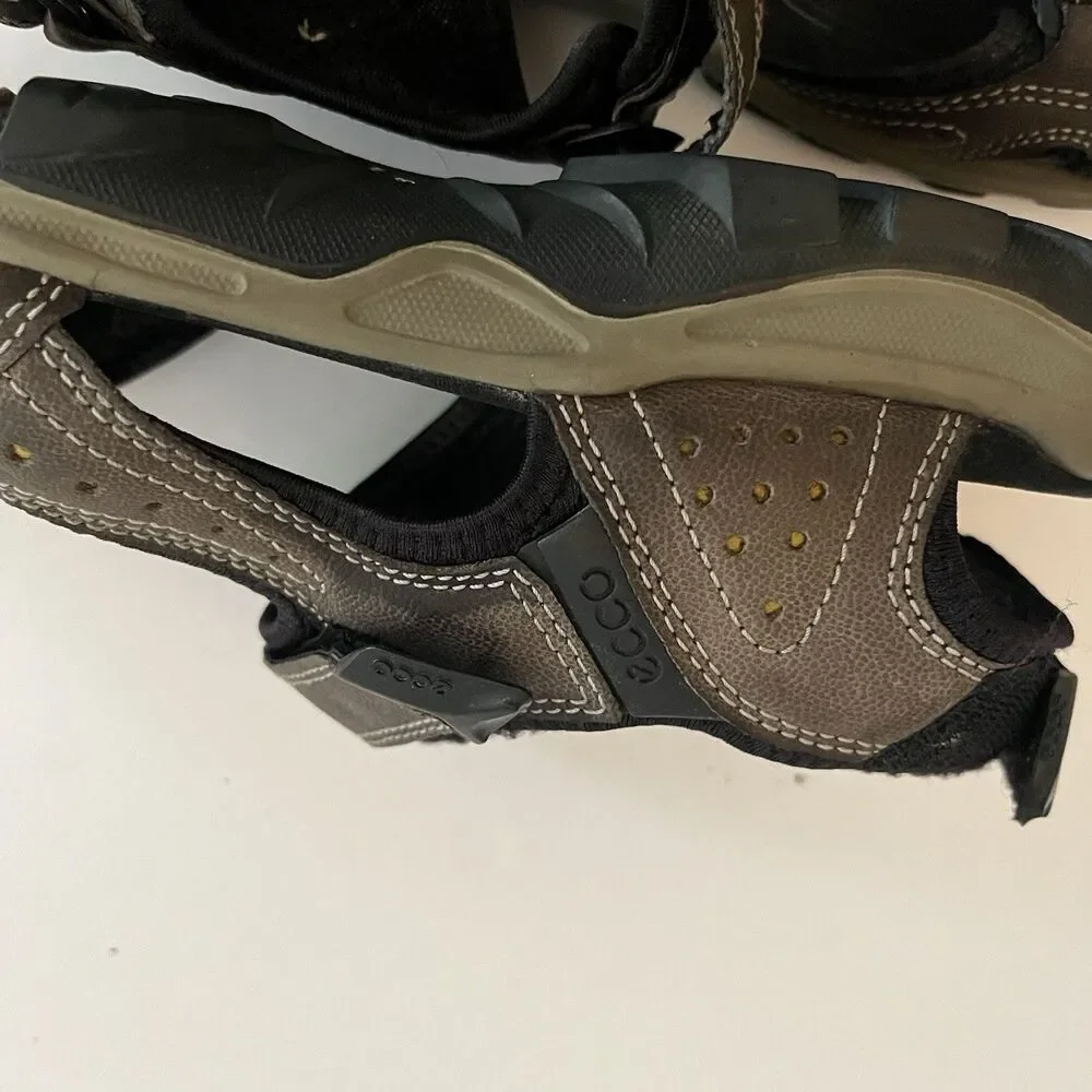 Ecco Yucatan Sandals Mens Shoes Brown Black Offroad Hiking Slingback EU 45 US 11