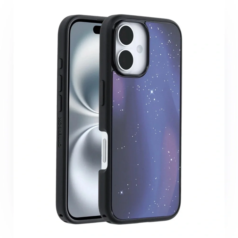 OtterBox Galaxy Starry Night Case - Black and Purple iPhone 16 Plus New in Box