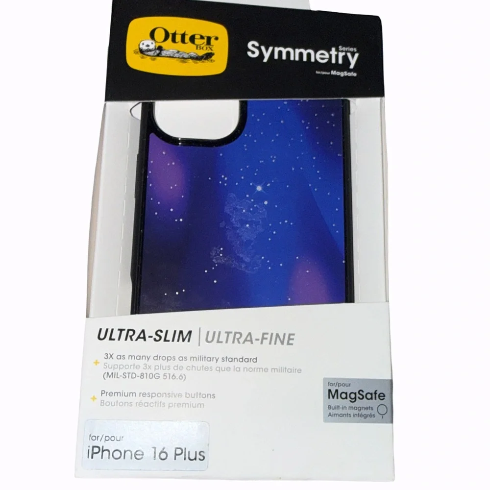 OtterBox Galaxy Starry Night Case - Black and Purple iPhone 16 Plus New in Box