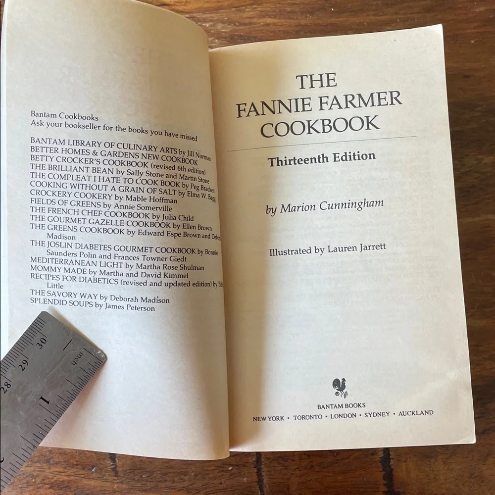 2 Vintage Cookbooks : Joy of Cooking + Fannie Farmer Cook Book
