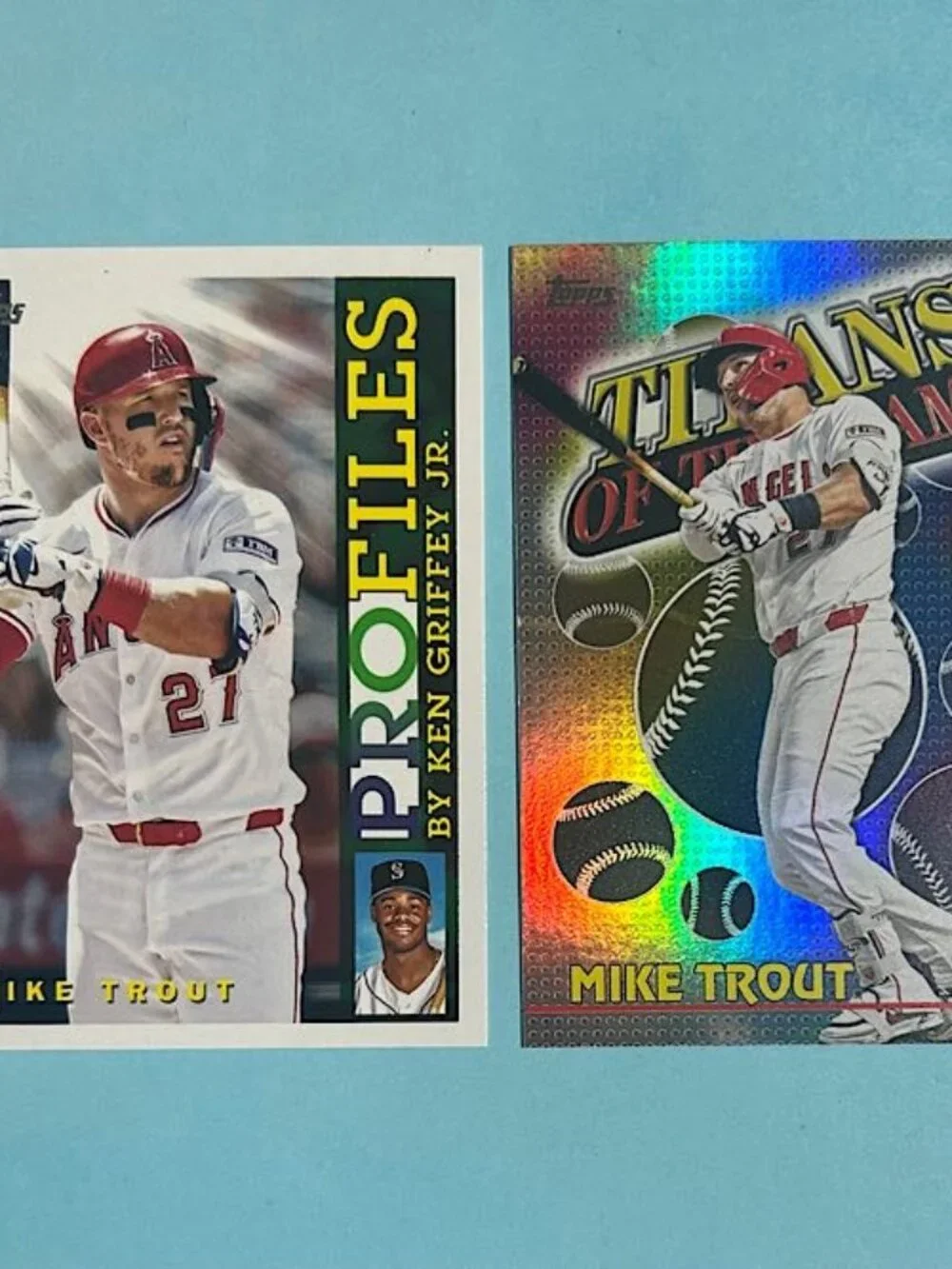 2026 Topps  MIKE TROUT,Angels 2 cards, Stars of MLB & Ken Griffey Profiles