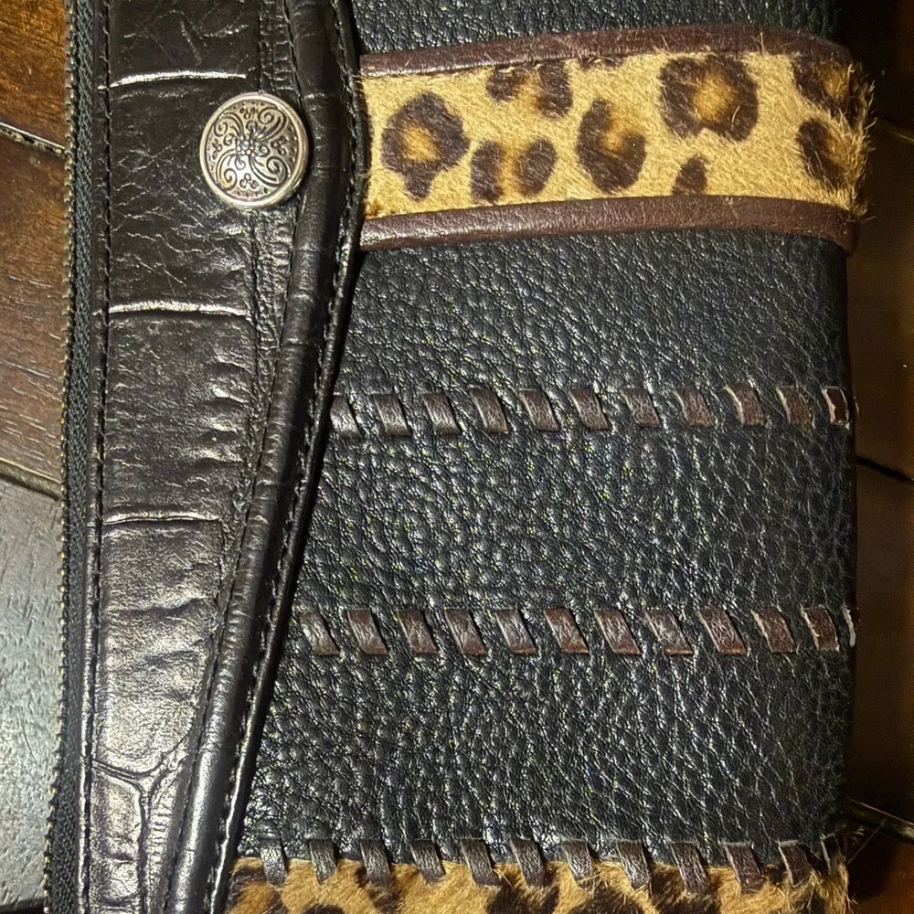 Brighton stripe decorative leather