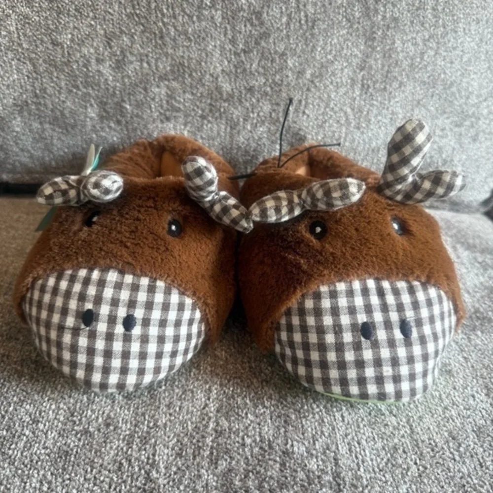 NWT Western Chief Cozy Moose toddler size 11/12 plush lightweight slippers