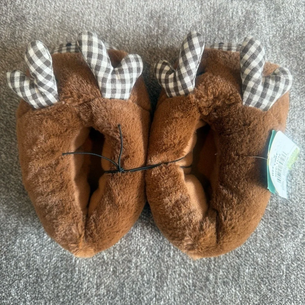 NWT Western Chief Cozy Moose toddler size 11/12 plush lightweight slippers