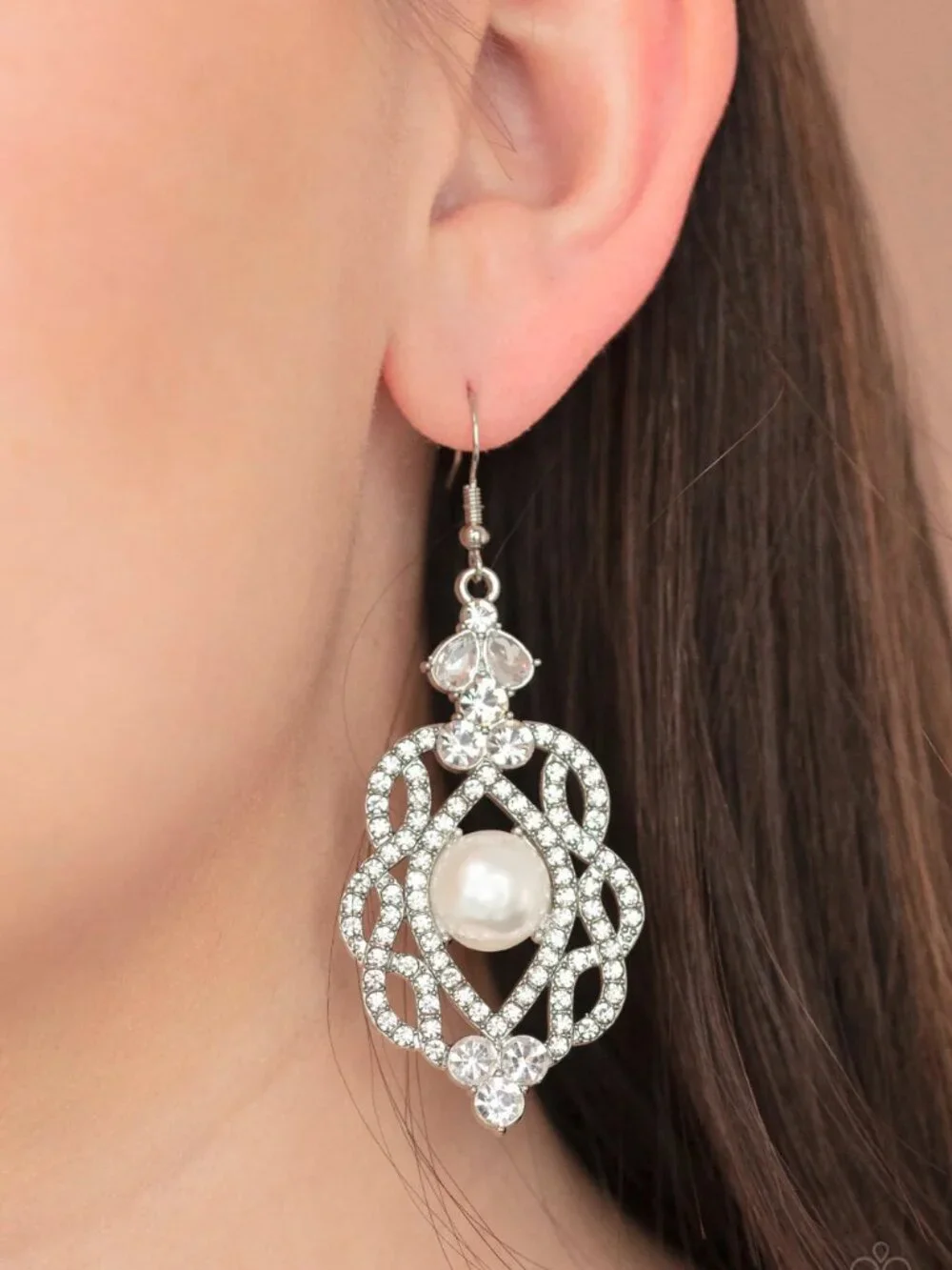 paparazzi white rhinestone
