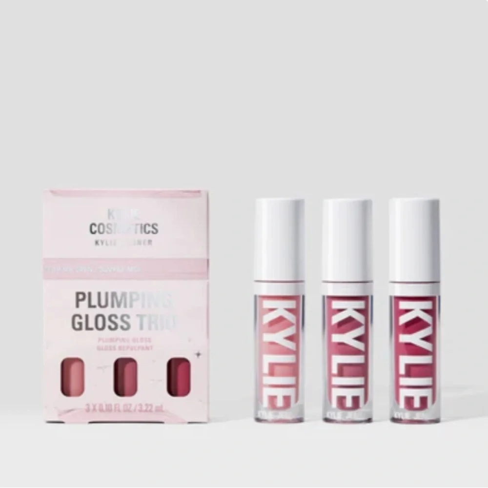 Kylie Cosmetics Plumping Lip Gloss Trio - Vibrant Pink Collection