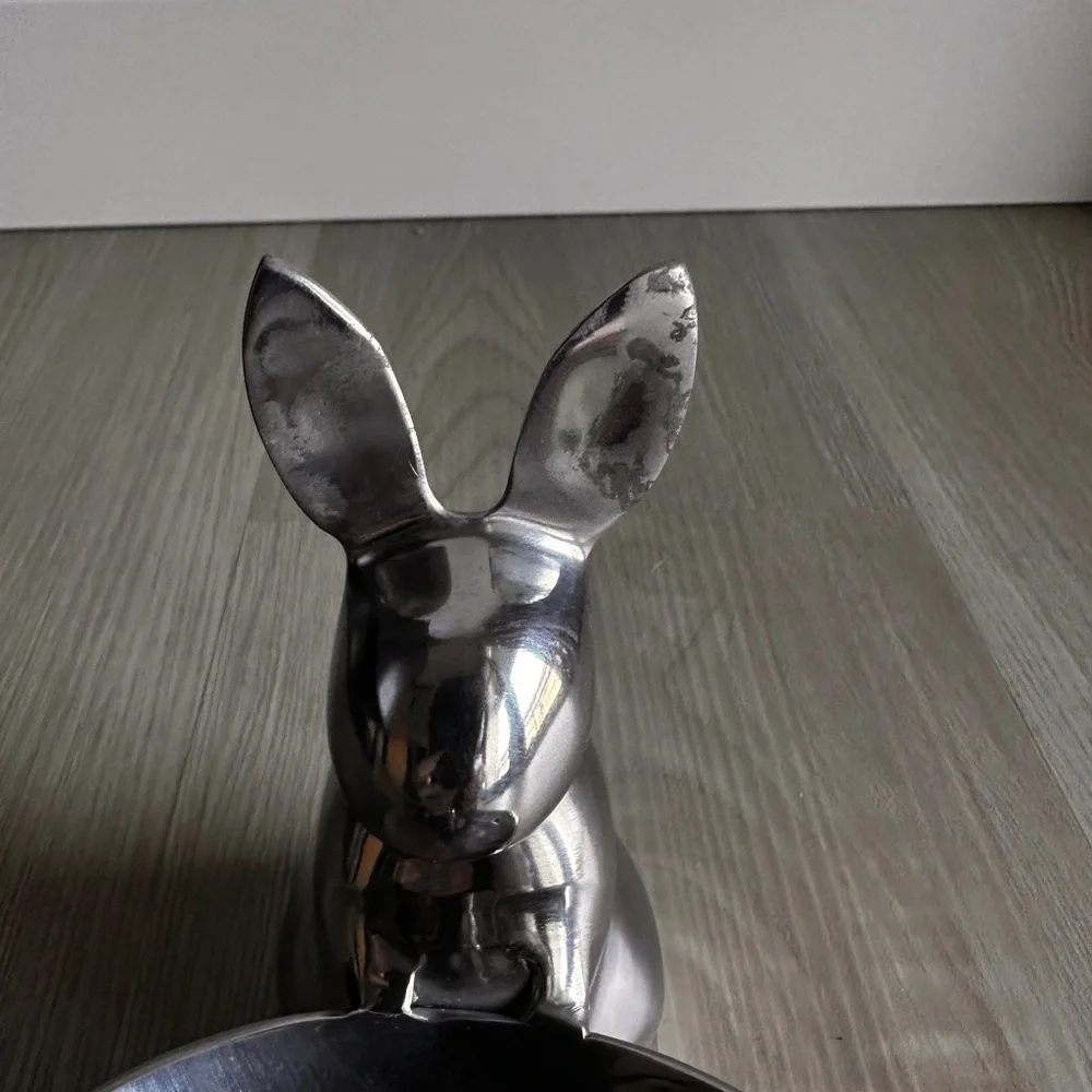 Crate&Barrel aluminum bunny