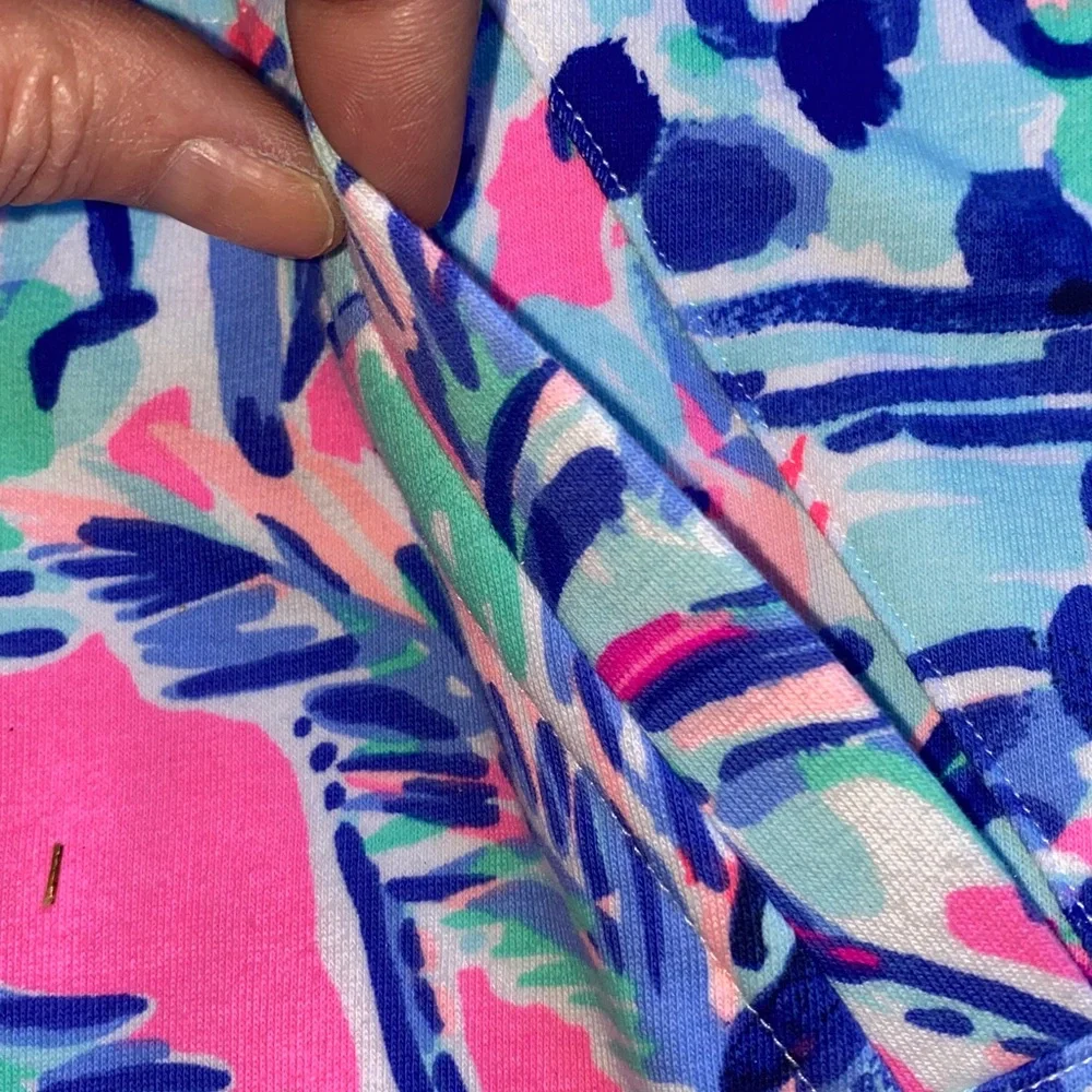 Lily Pulitzer xs zip up pink blue green
