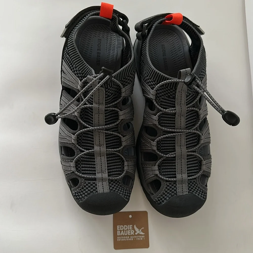 Eddie Bauer Men’s Gray and Black Water Shoes Size 9M