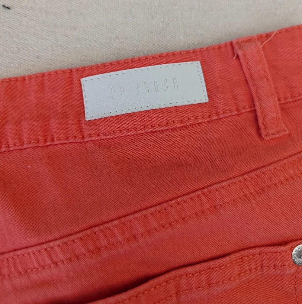 CP Shades Coral Pink Denim Shorts