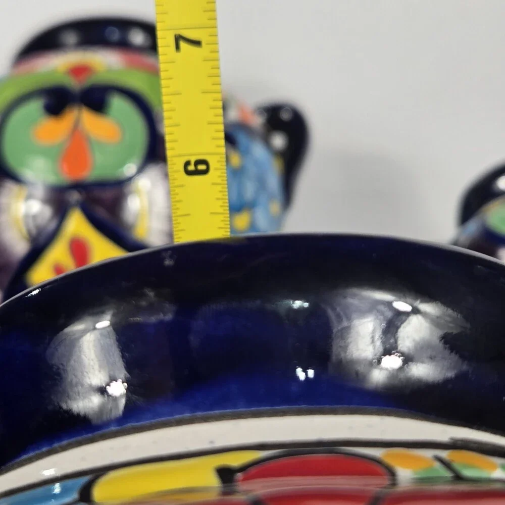 Talavera Wall Planter Set Hand Painted Mexican Art Colorful And Beautiful Set