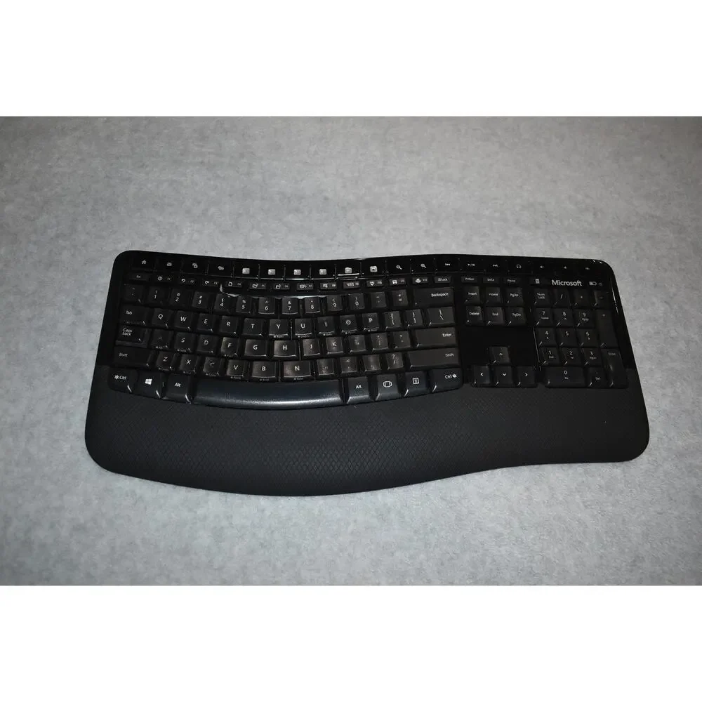 Microsoft Wireless Comfort Keyboard‎ 5050 Model 1728 No USB Dongle Ergonomic
