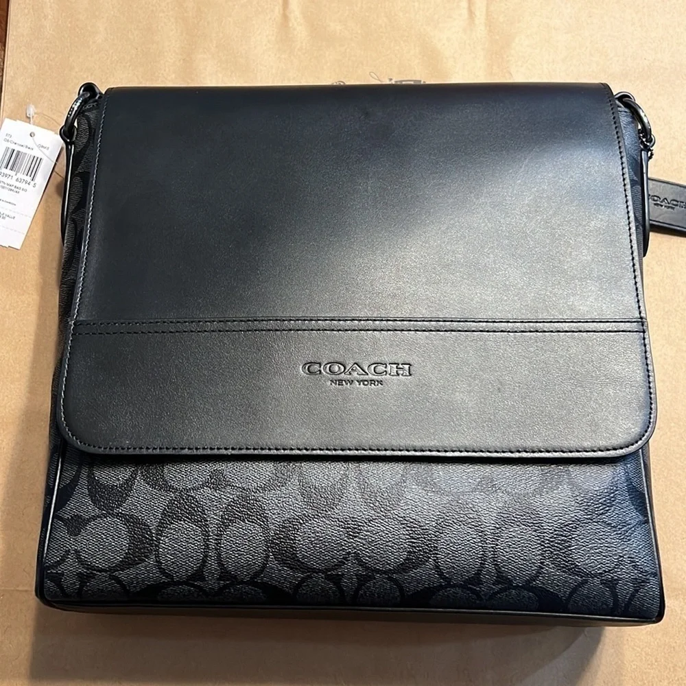 Houston Map Bag In Signature Canvas(Coach)
