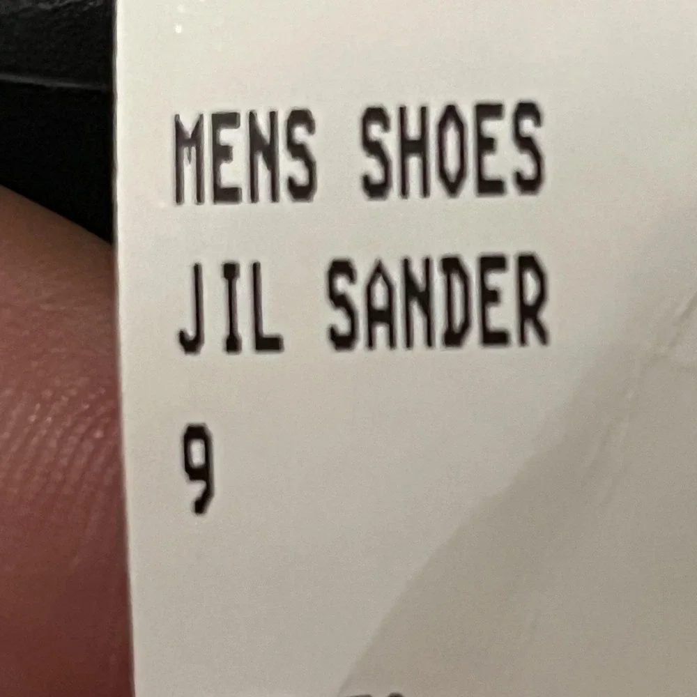 Jil Sander Shoes Mens Size 9 Black Leather Chunky Platform Sole Made In Italy