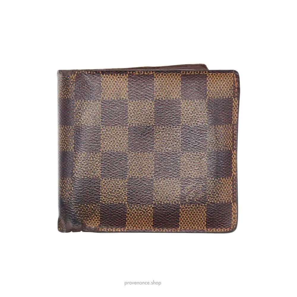 🔴 Louis Vuitton Marco Wallet - Damier Ebene