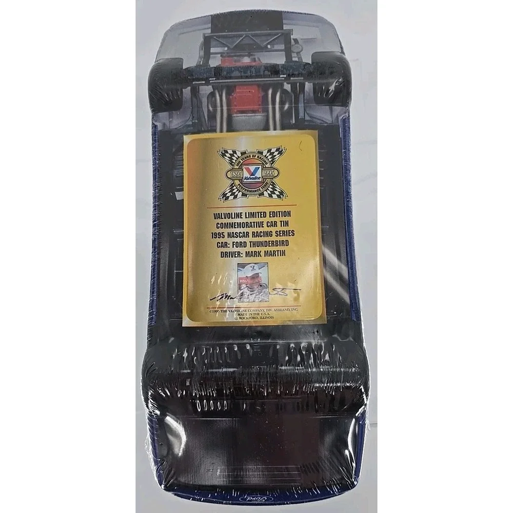 1995 VALVOLINE LIMITED EDITION COMMEMORATIVE CAR TIN MARK MARTIN #6 FORD‎