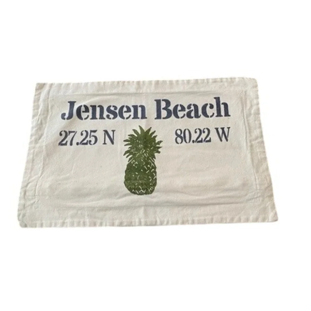 Lowcountry Linens Jensen Beach‎ Hand Painted Pillow Cover Coastal 19