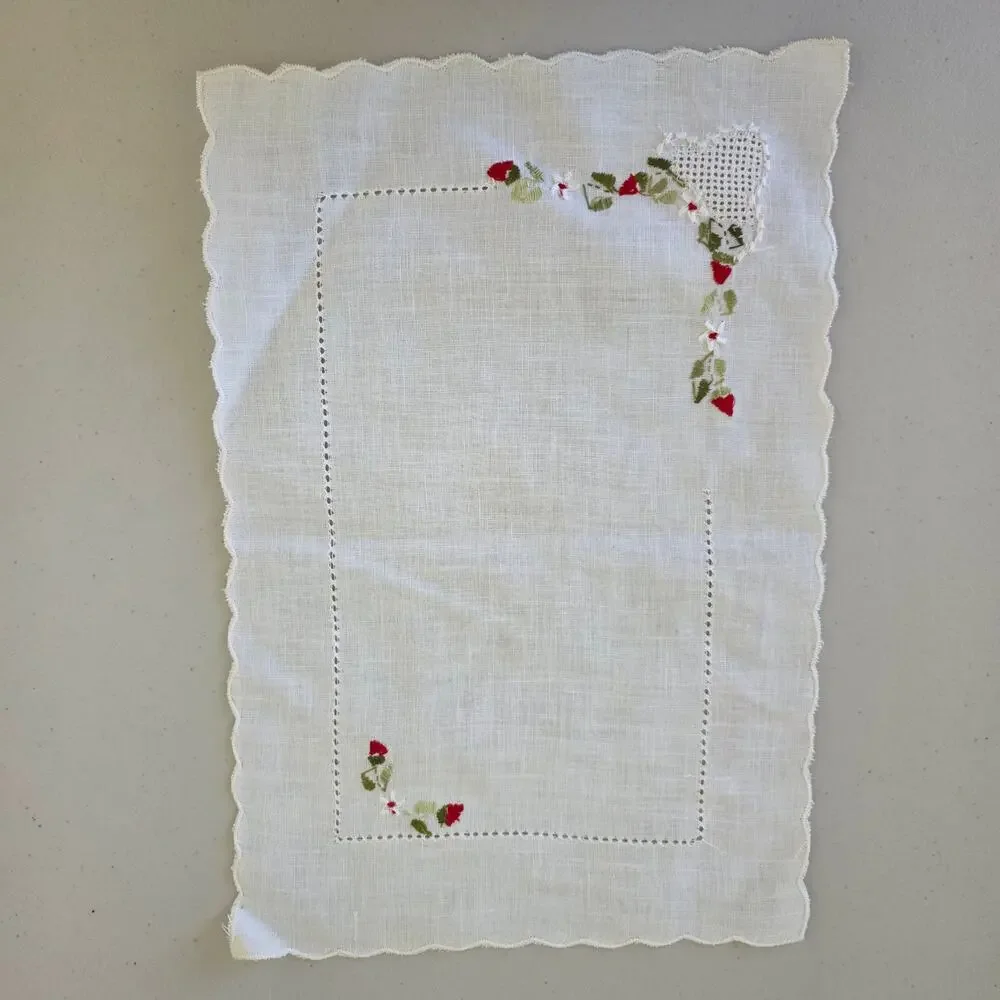 Vintage white linen
