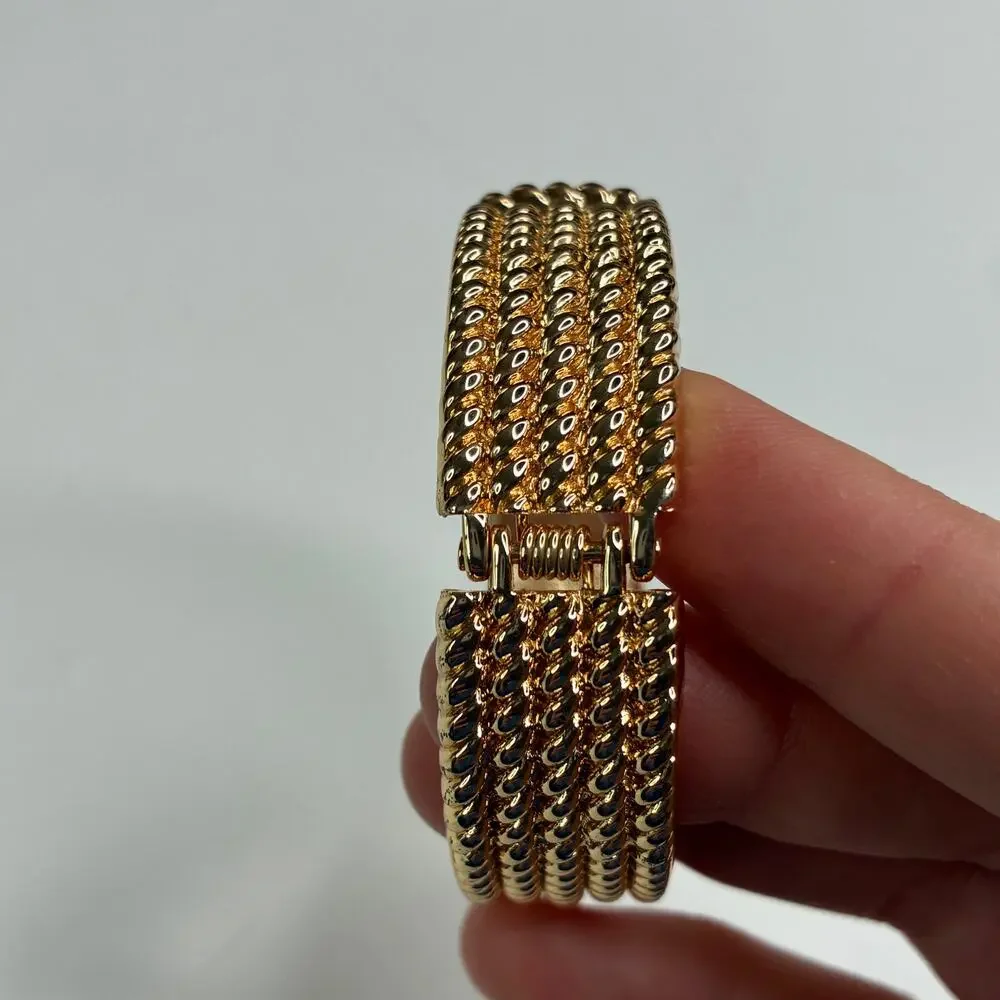 Unbranded cuff rhinestone gold