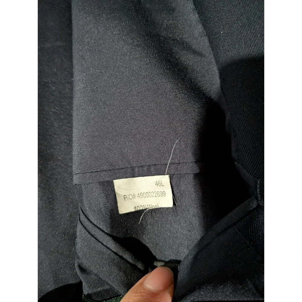 Lauren Ralph Lauren Blazer Mens 46L Blue Navy Gold Buttons Wool  Sport Coat