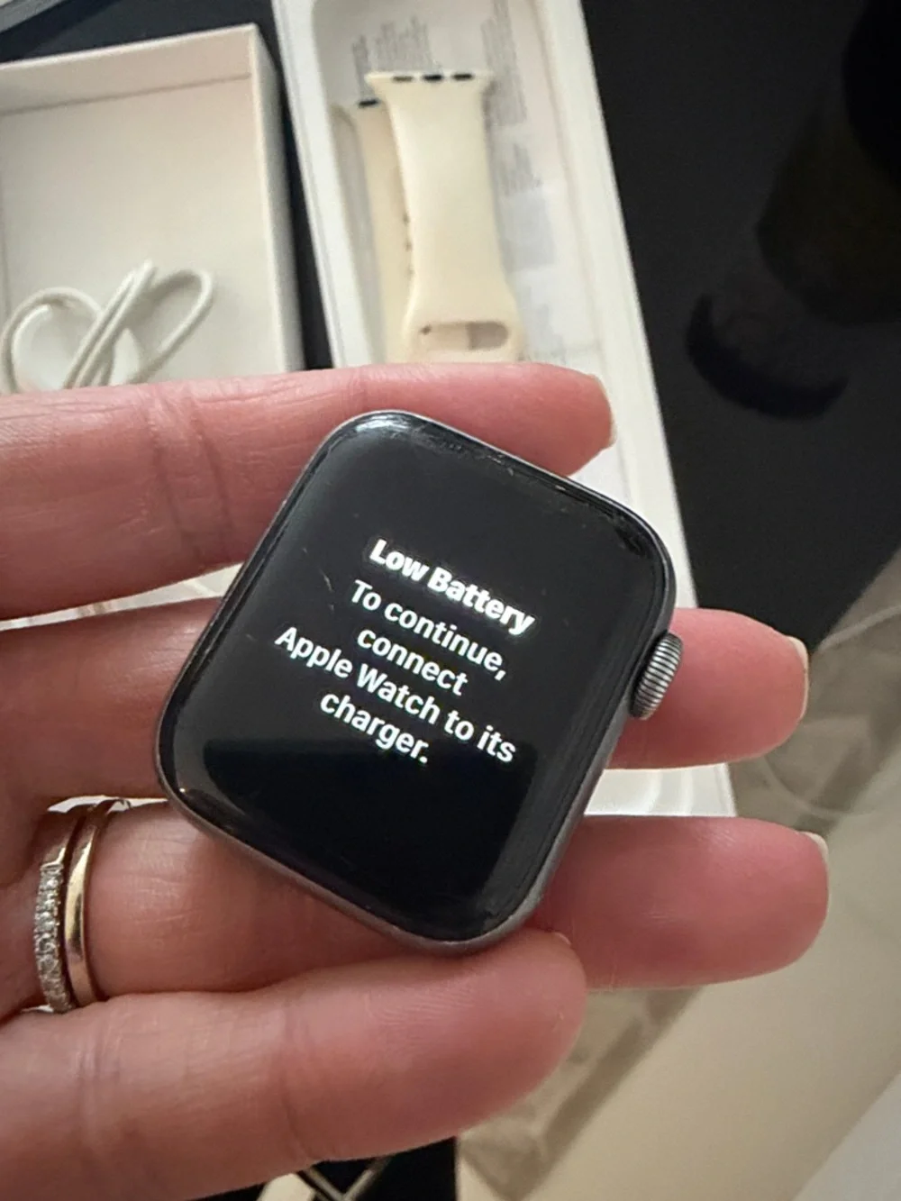 Apple watch shown