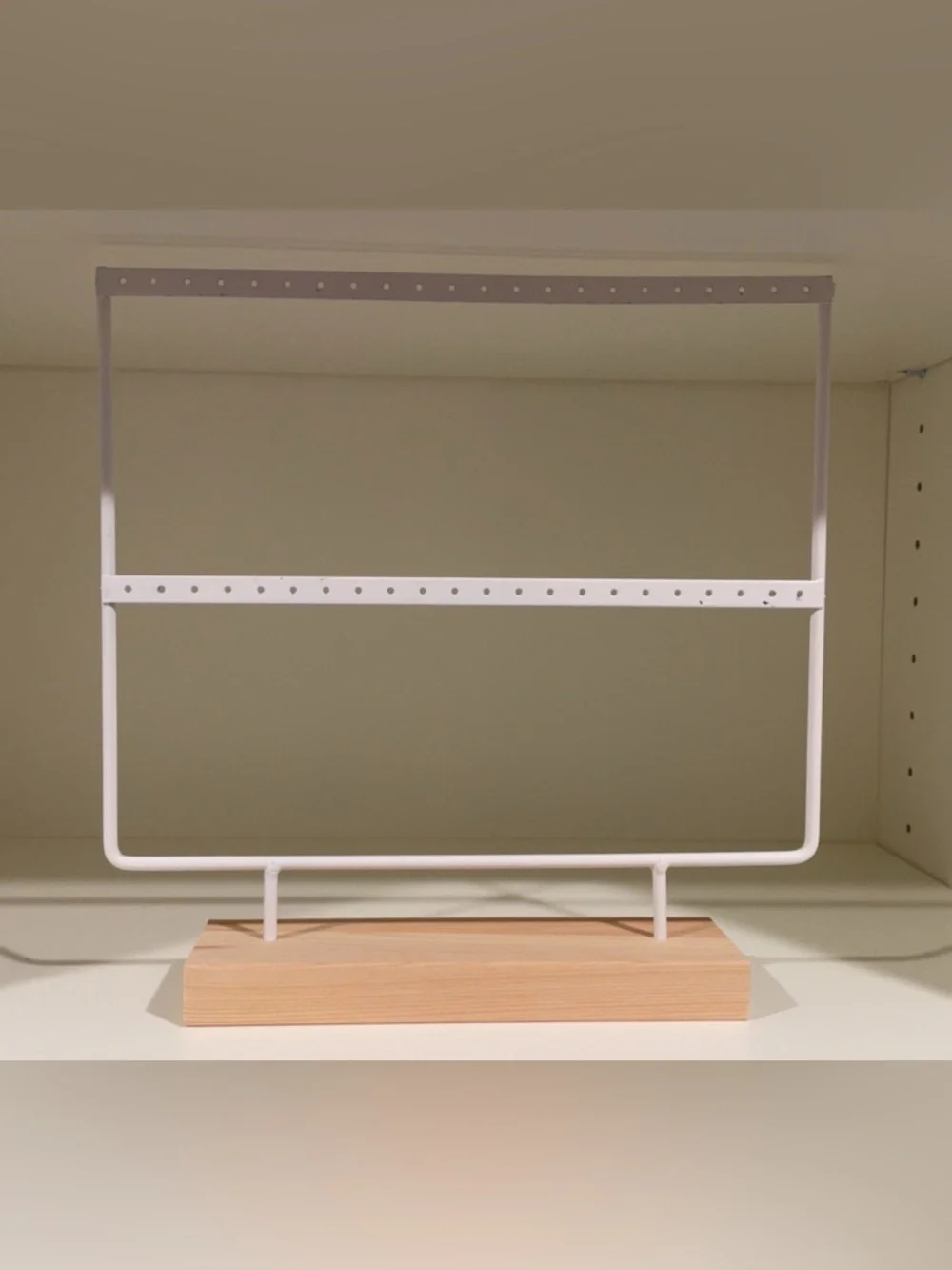 White Earring Storage Rack - Home & Jewelry Organization