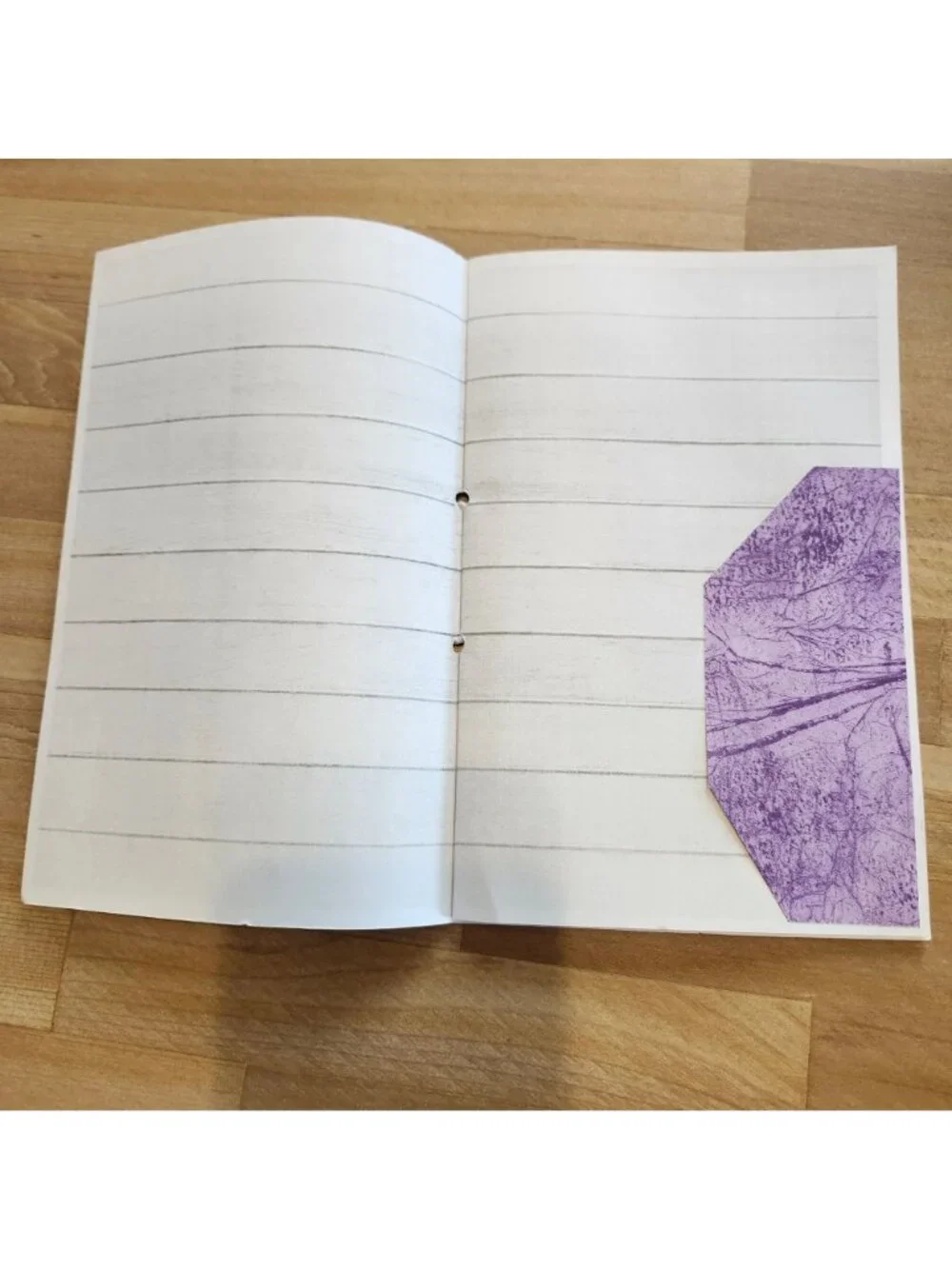 Junk Journal Booklet Blank Handmade 28 pages Purple Theme