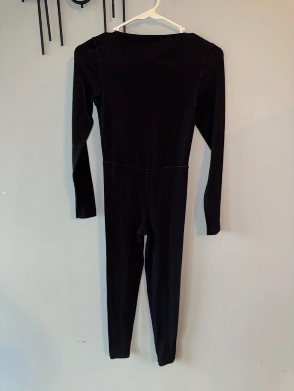 aerie black worn stretch