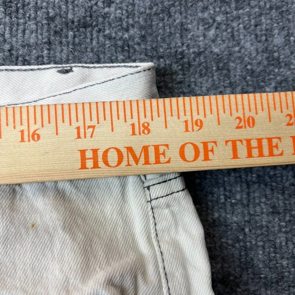 VTG Levi's 501 0657 Jeans Men's White Denim Classic Button Fly 37X29.5 - Flaws