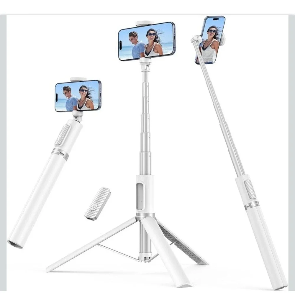 Syncwire 1.4 M Selfie Stick Tripod With Wireless Remote, Shutter White Brand New