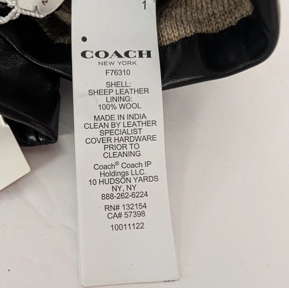 Coach soft black