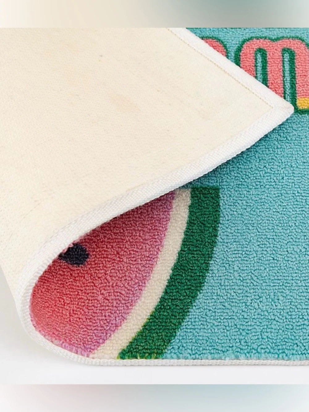Peanuts Snoopy Hello Summer Watermelon Graphic Rug Decor Brand New