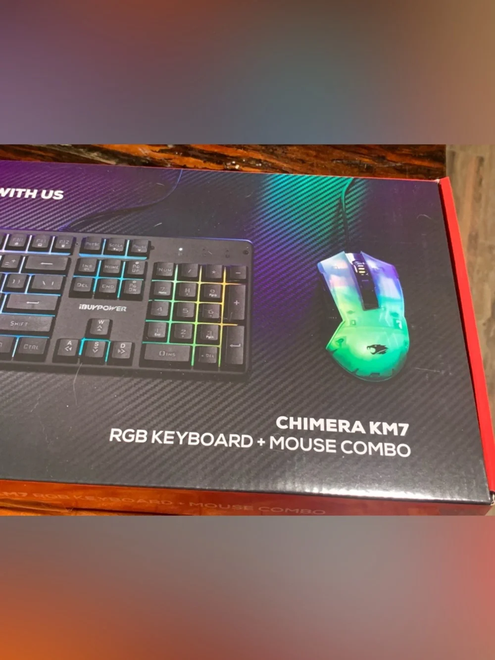iBUYPOWER Chimera KM7 RGB Keyboard + Mouse Combo - Black with RGB