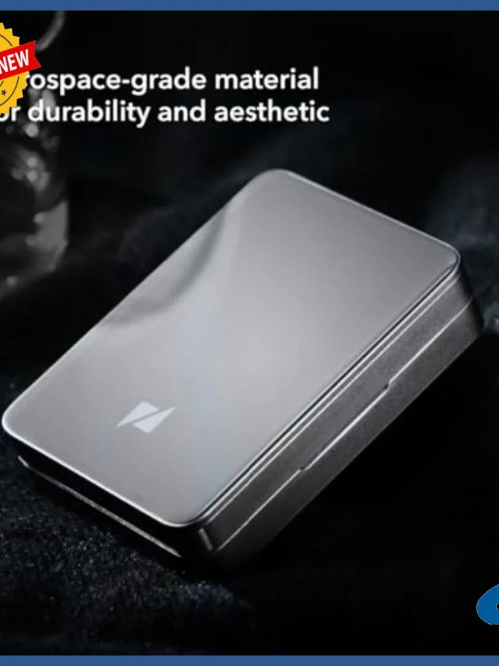 Slim RFID Wallet with Coin Pouch, 8 Card Capacity, Tap & Go