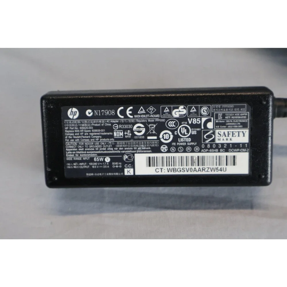 HP Laptop Charger Power Adapter 65W Model PPP009D ADP-65HB AC Adapter Cable