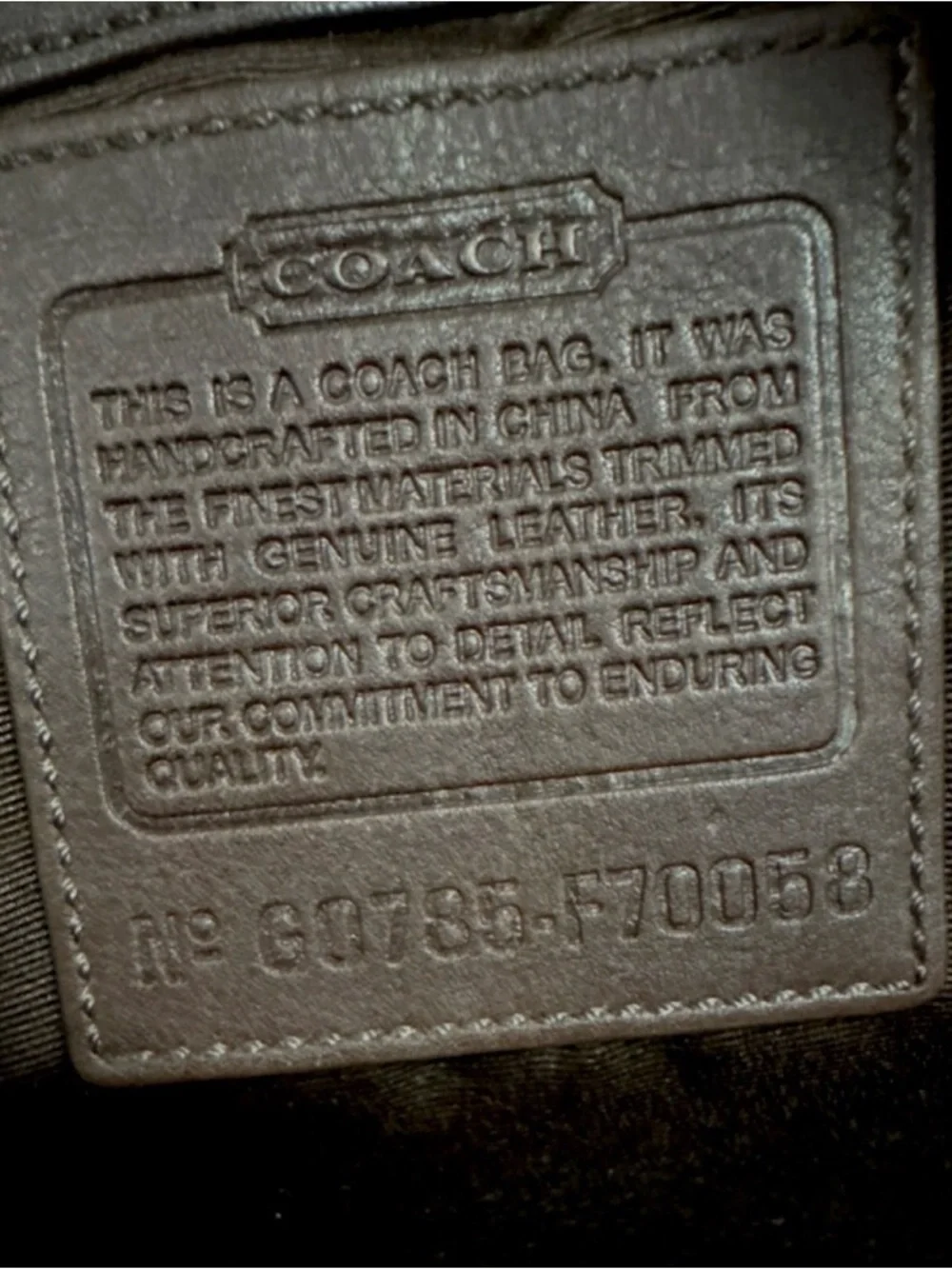 Coach laptop tote