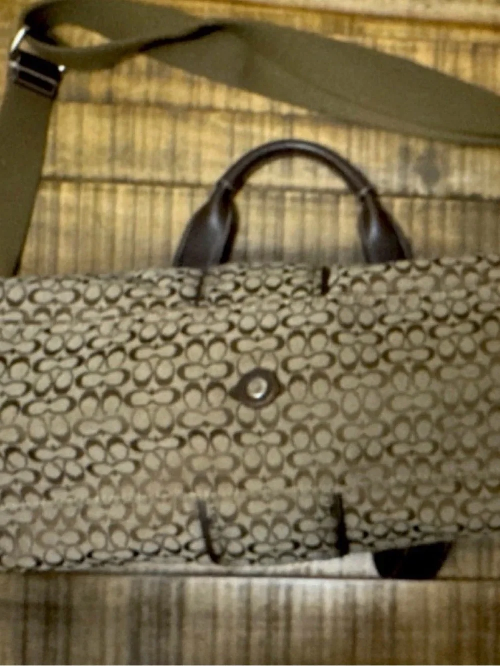 Coach laptop tote