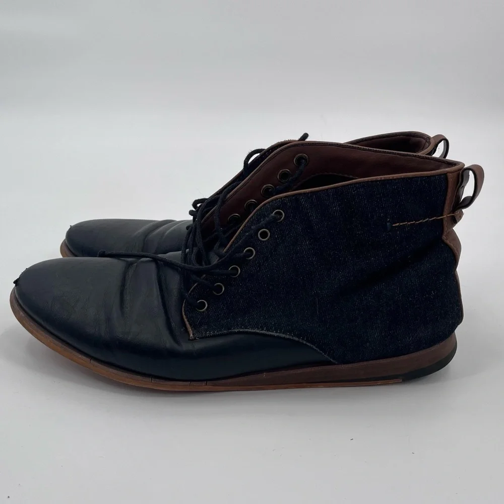 Call It Spring black leather boots shoes size 9.5