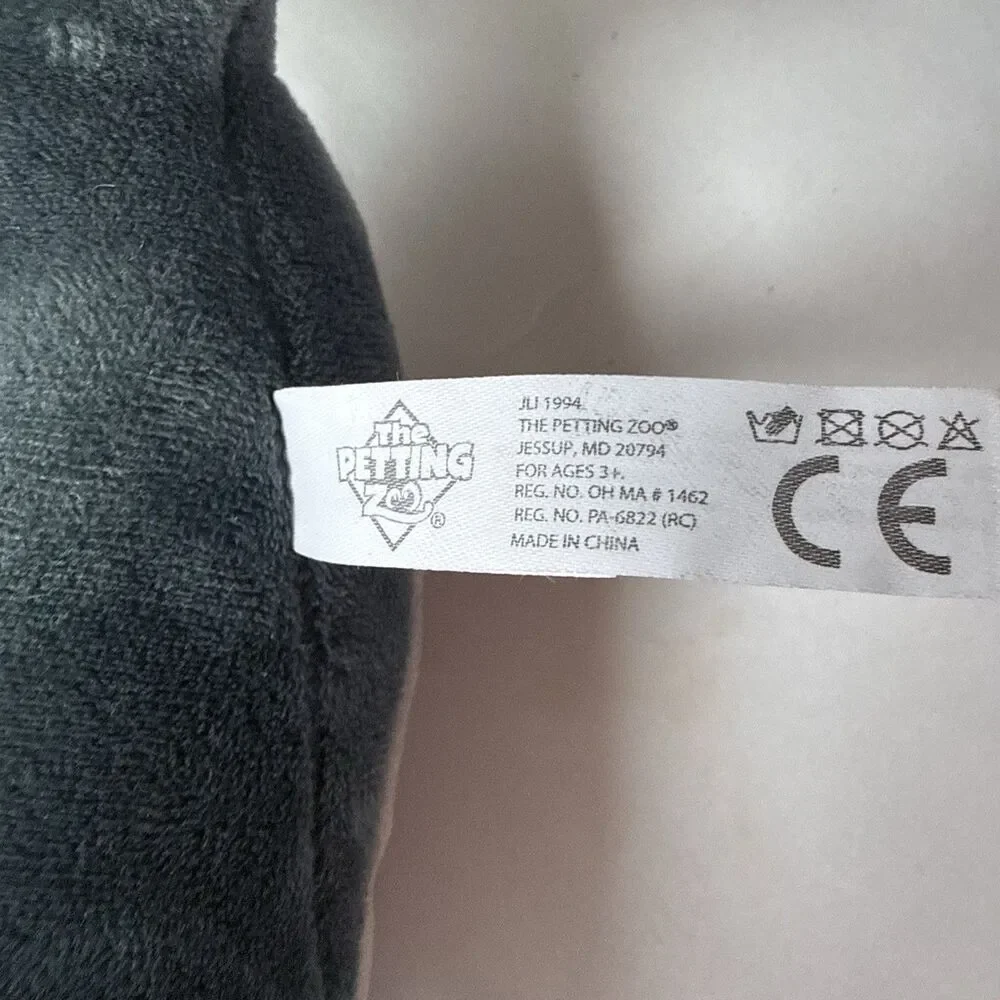 The Petting Zoon Plush Dolphin Model Slapstix gray 10 inch