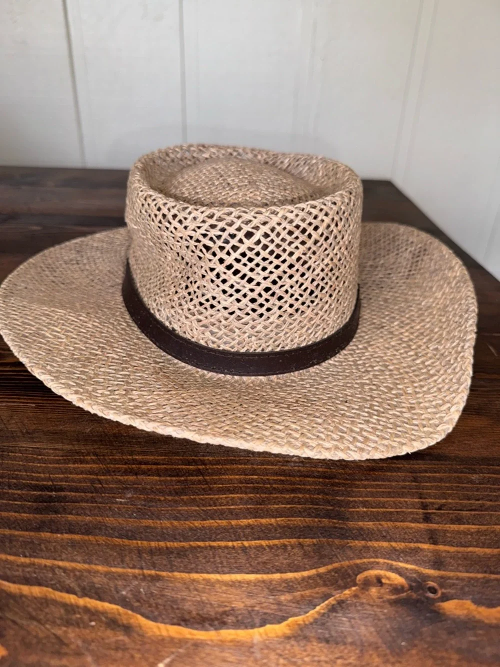 Stetson Straw Hat S/M Ventilated Western Cowboy Summer Beach Ranch Style