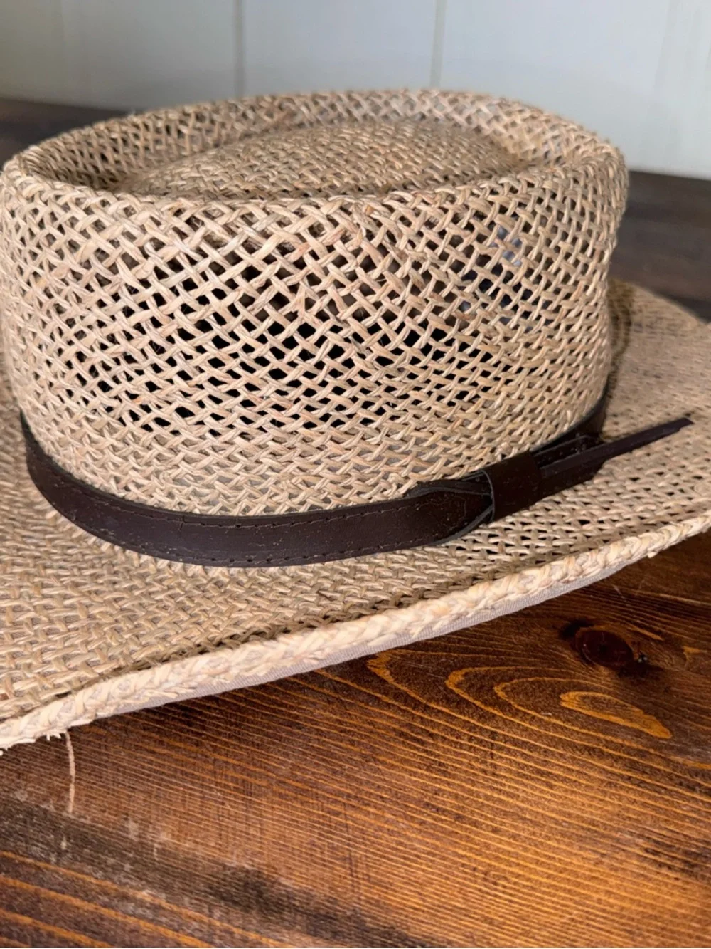 Stetson Straw Hat S/M Ventilated Western Cowboy Summer Beach Ranch Style