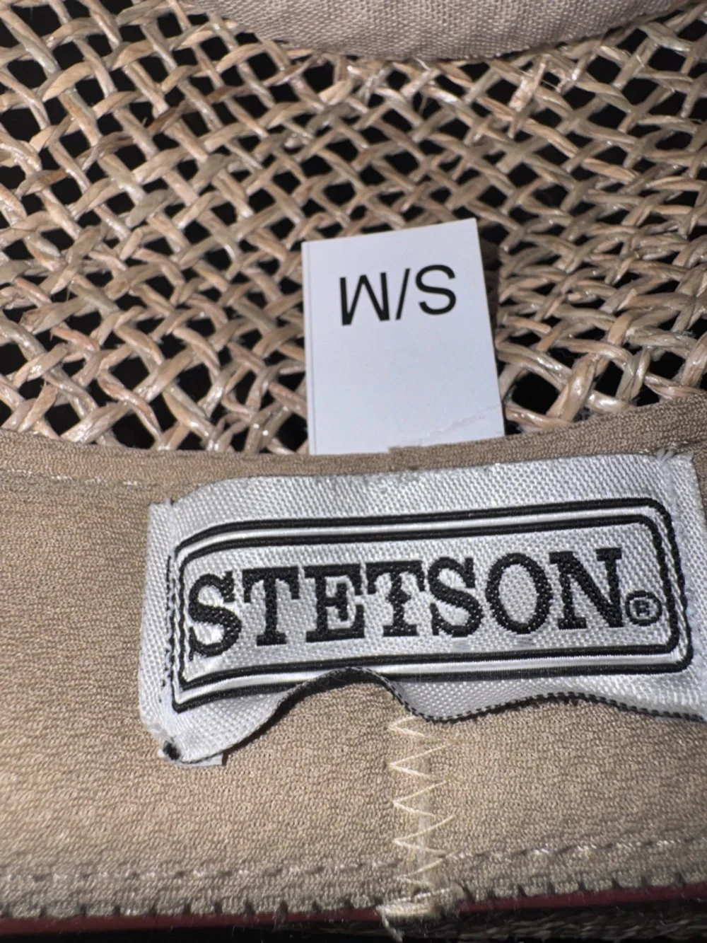 Stetson Straw Hat S/M Ventilated Western Cowboy Summer Beach Ranch Style