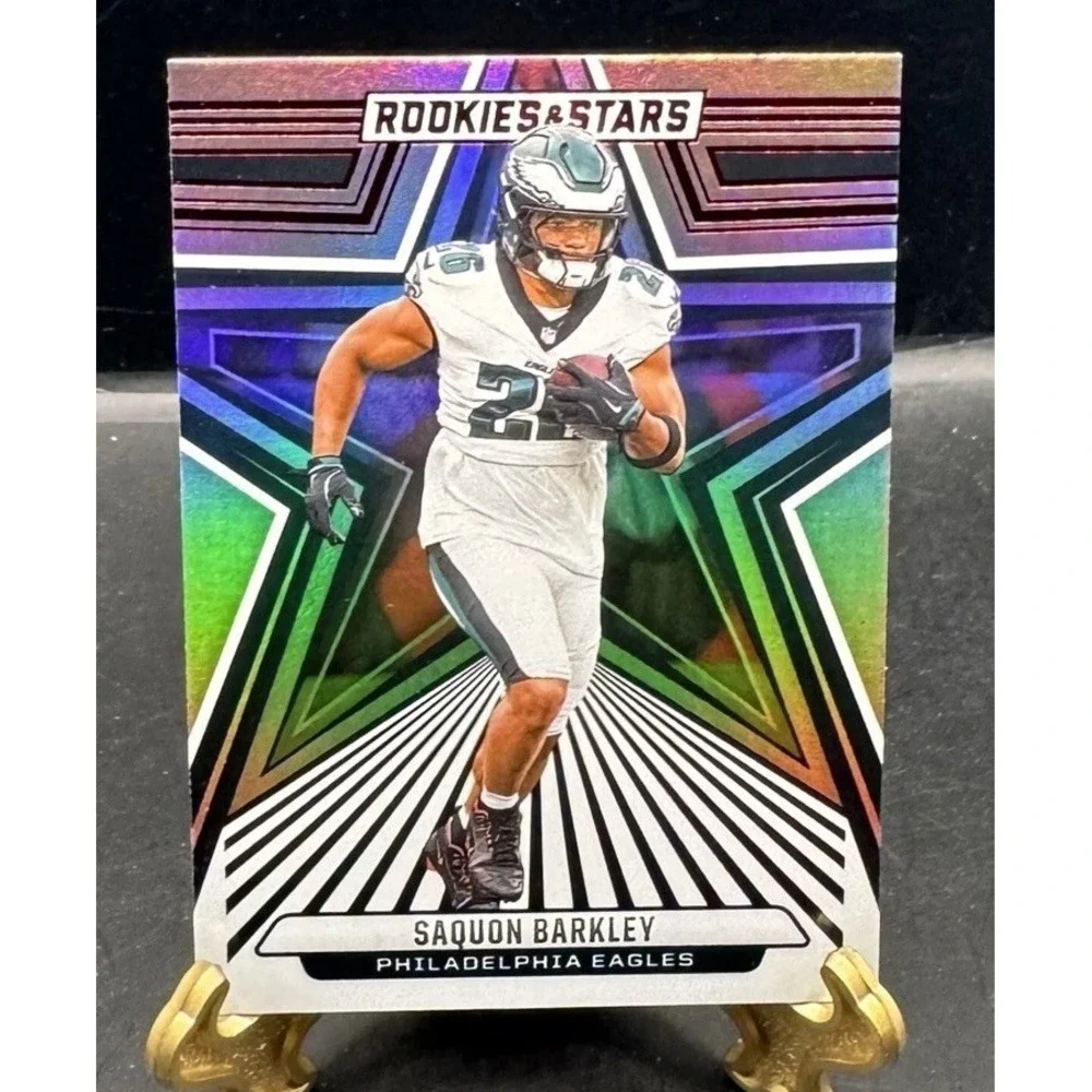 2024‎ Rookies & Stars Saquon Barkley Base Longevity Silver Holo