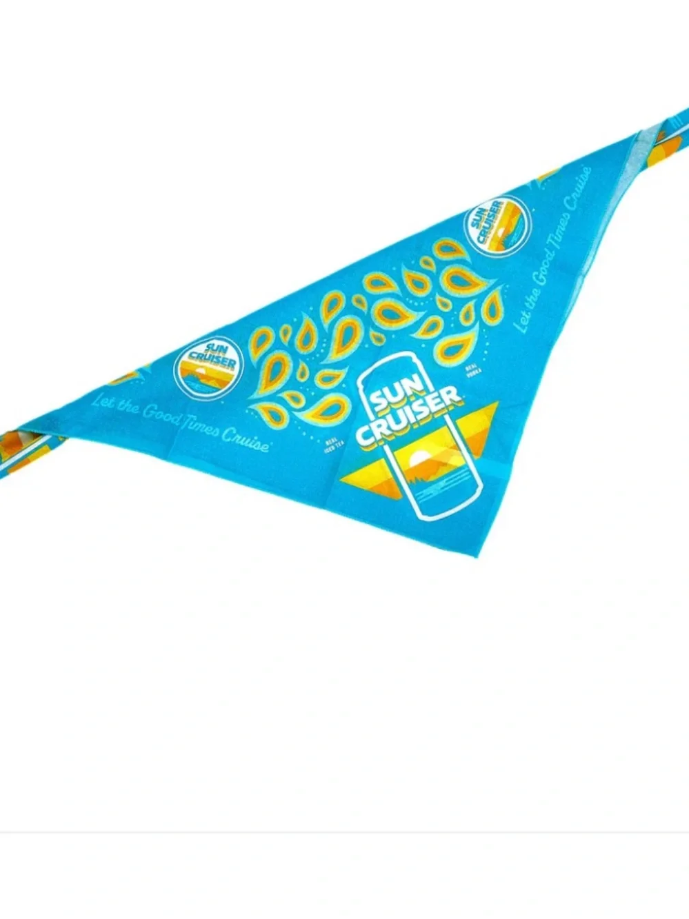 Sun Cruiser Teal and Yellow Bandana