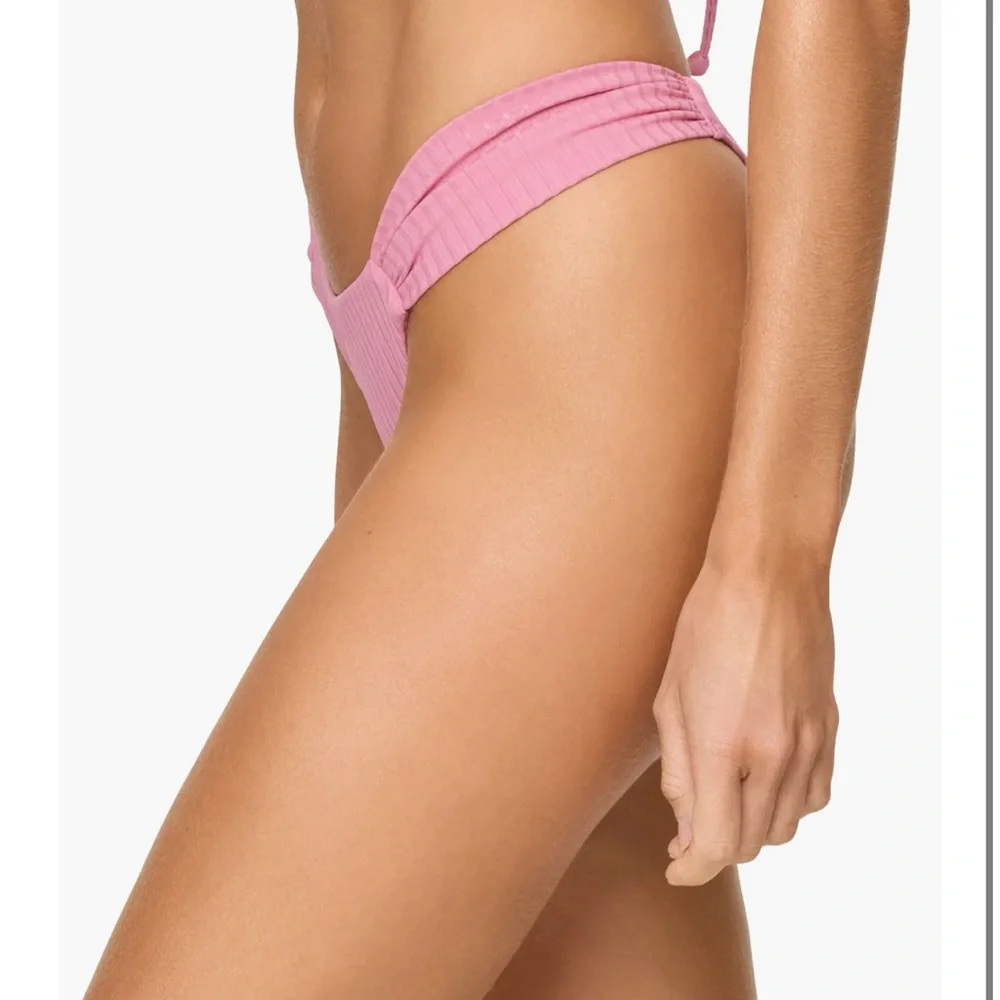 L*Space Bikini Set 💖 Pink Ribbed Effie Top & Dolce Bottom Bitsy Size M NWT