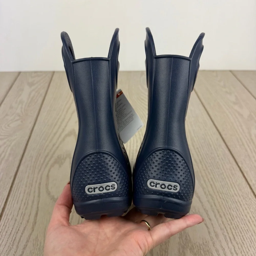 Crocs Kids’ Handle It Rain Boots c11 Navy Blue $45 Children's Shoes