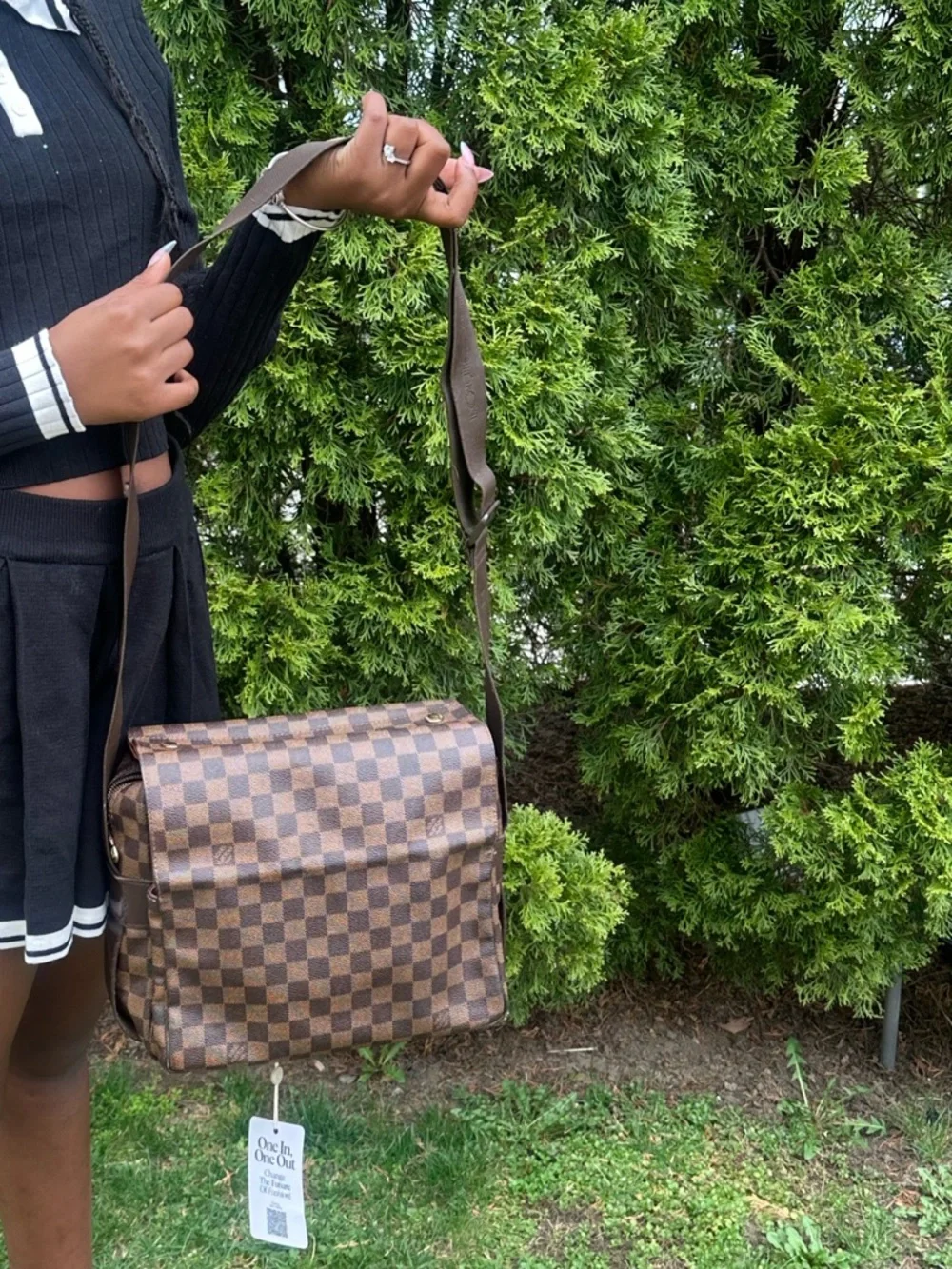 Pre-Love Louis Vuitton Damier Brown Checkered Men’s Crossbody Bag