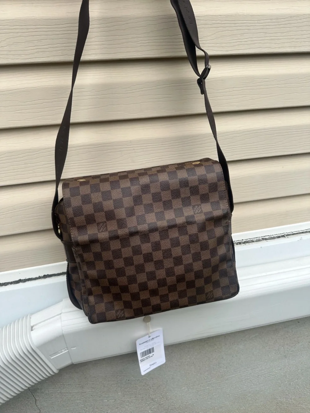 Pre-Love Louis Vuitton Damier Brown Checkered Men’s Crossbody Bag