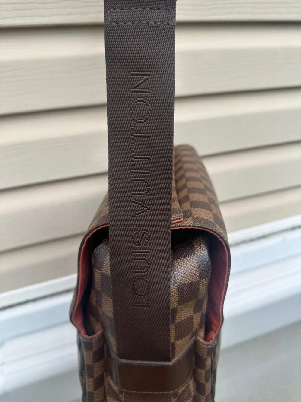 Pre-Love Louis Vuitton Damier Brown Checkered Men’s Crossbody Bag